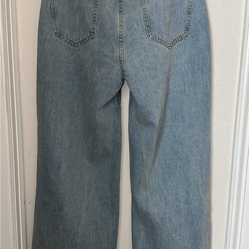 Raw Hem, Distressed Straight Leg Jeans - Picture 2 of 8
